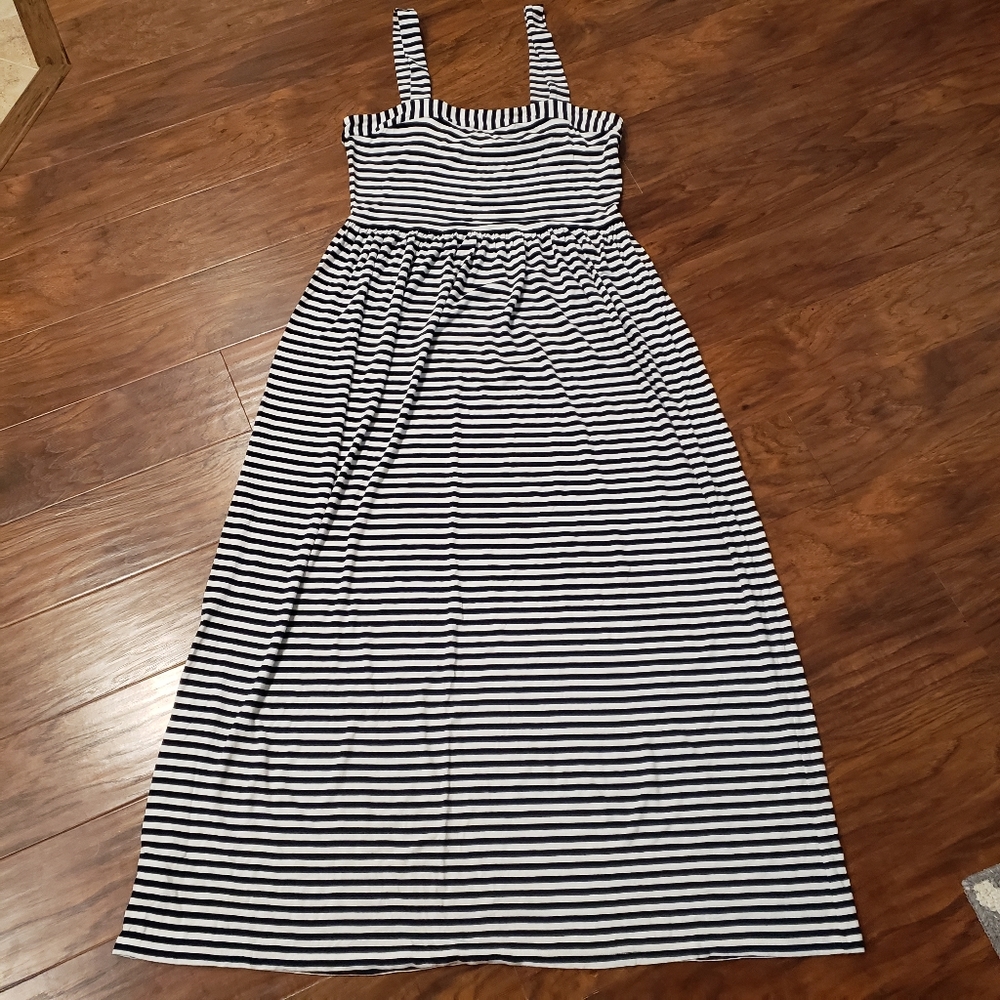 Loft striped maxi dress